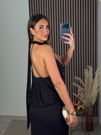 VESTIDO ROSA MARRÓN