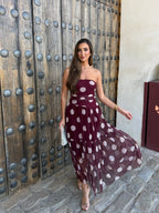 VESTIDO CARMEN TINTO
