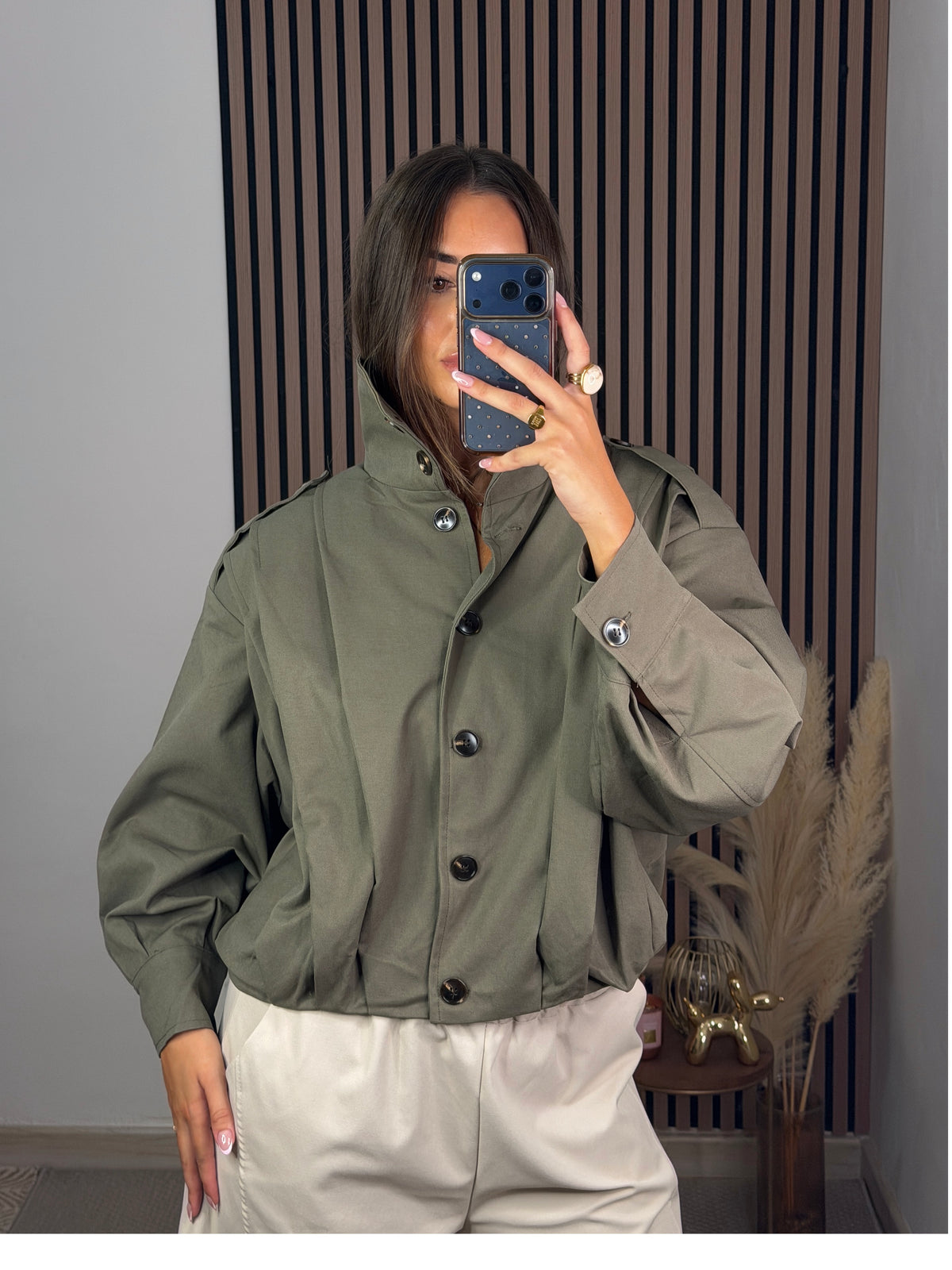 BOMBER GABARDINA MILITAR