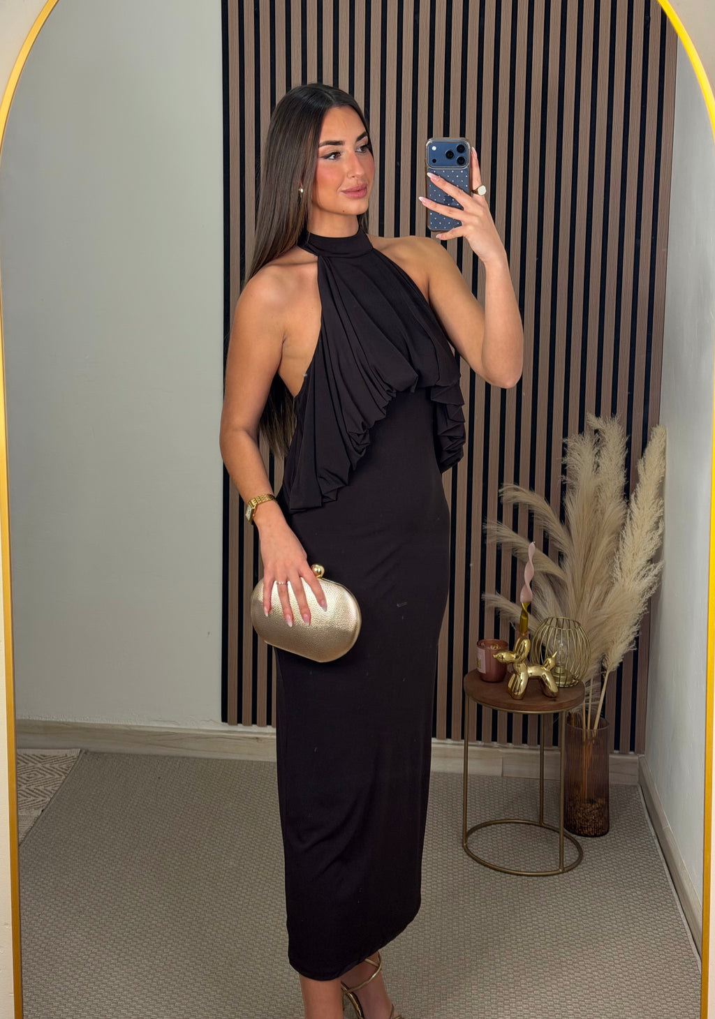 VESTIDO ROSA MARRÓN