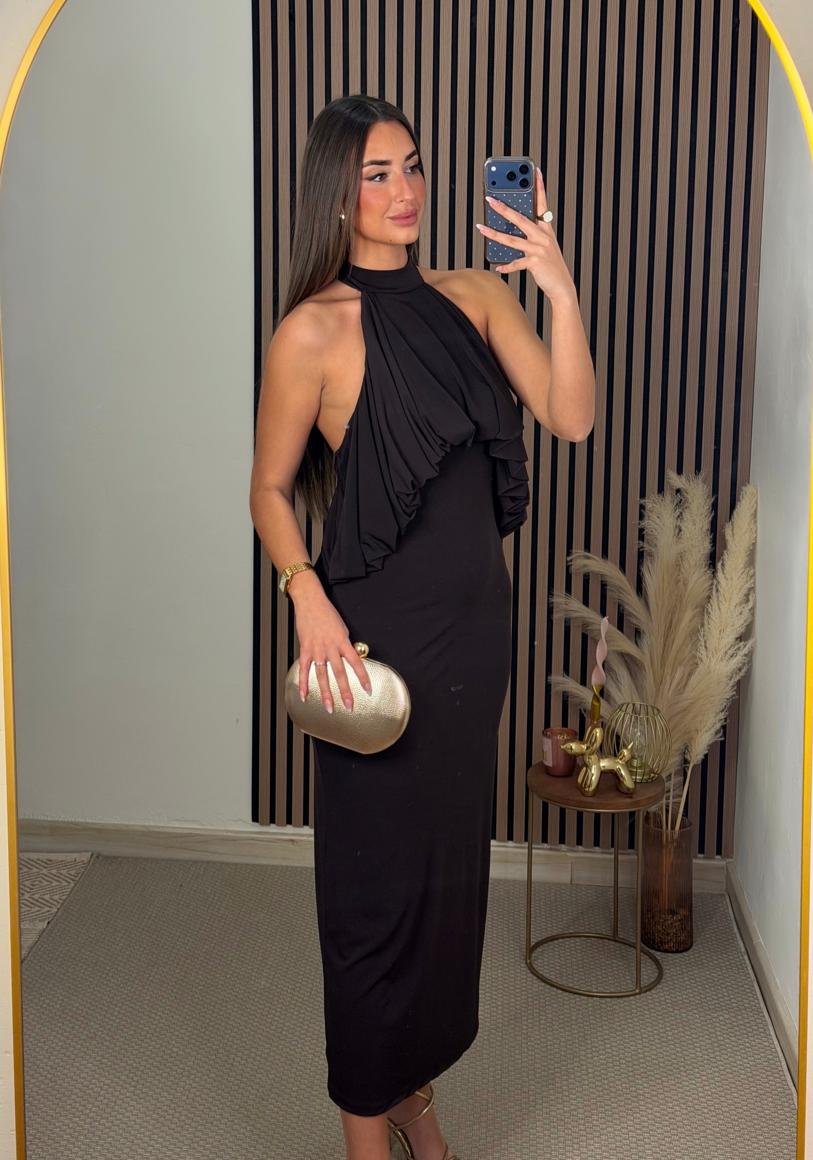 VESTIDO ROSA MARRÓN