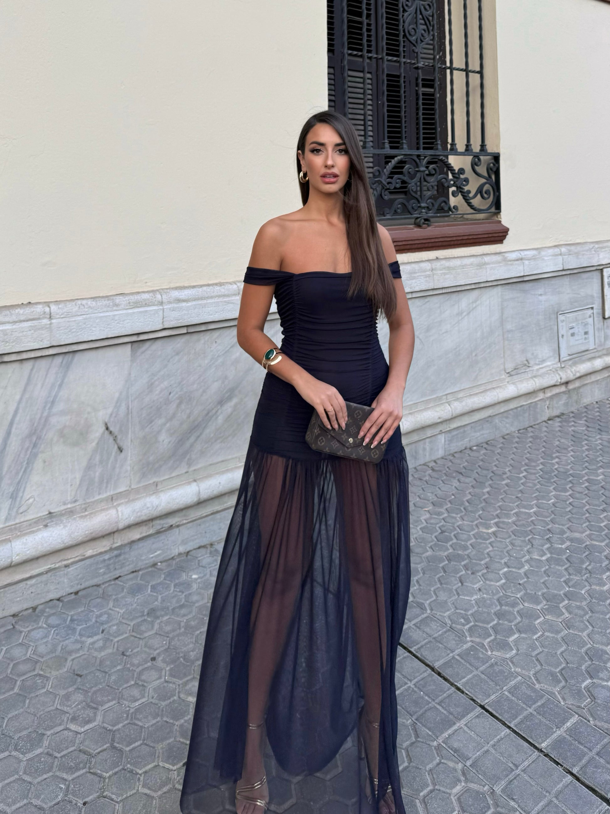 VESTIDO TULL ESMERALDA