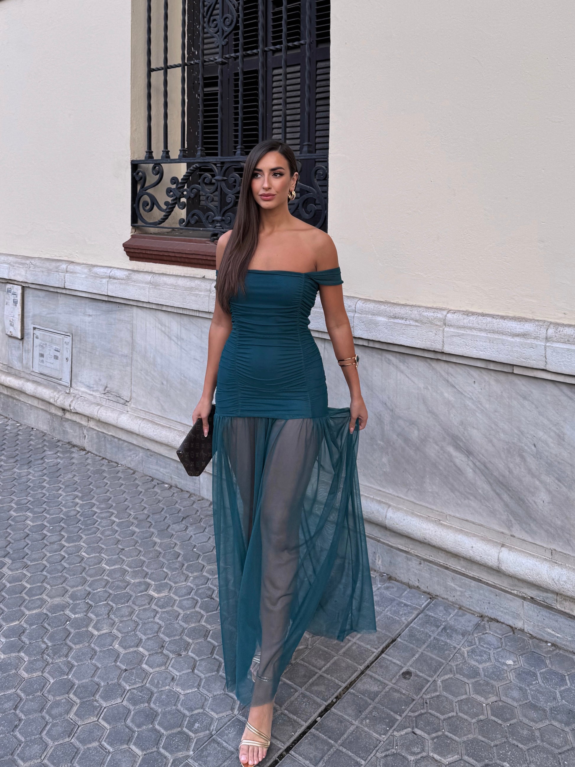 VESTIDO TULL ESMERALDA