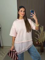 CAMISETA AURE ROSA