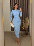 VESTIDO CELESTE