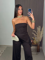 CONJUNTO MARGARITA MARRÓN
