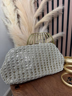 BOLSO CROCHET DORADO