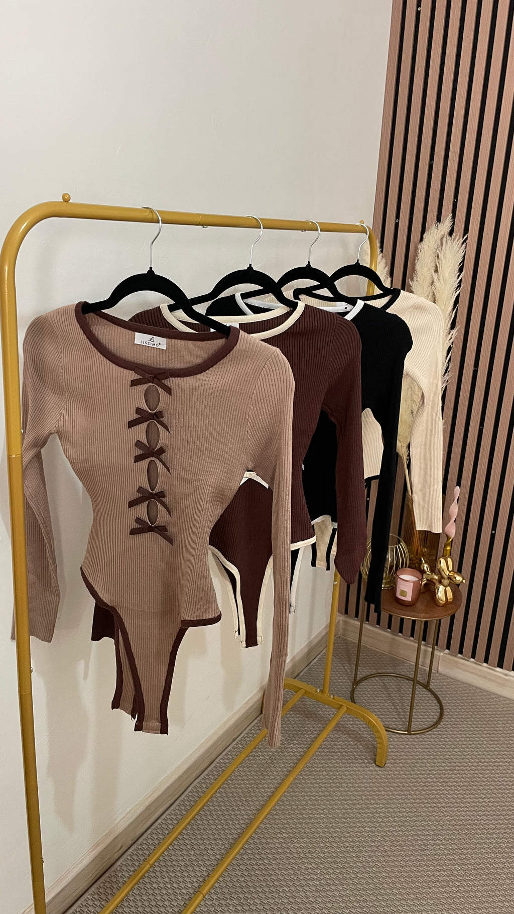 BODY PUNTO DETALLE LAZO MARRÓN/MARRÓN OSCURO