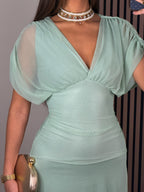 VESTIDO SALI AGUA MARINA