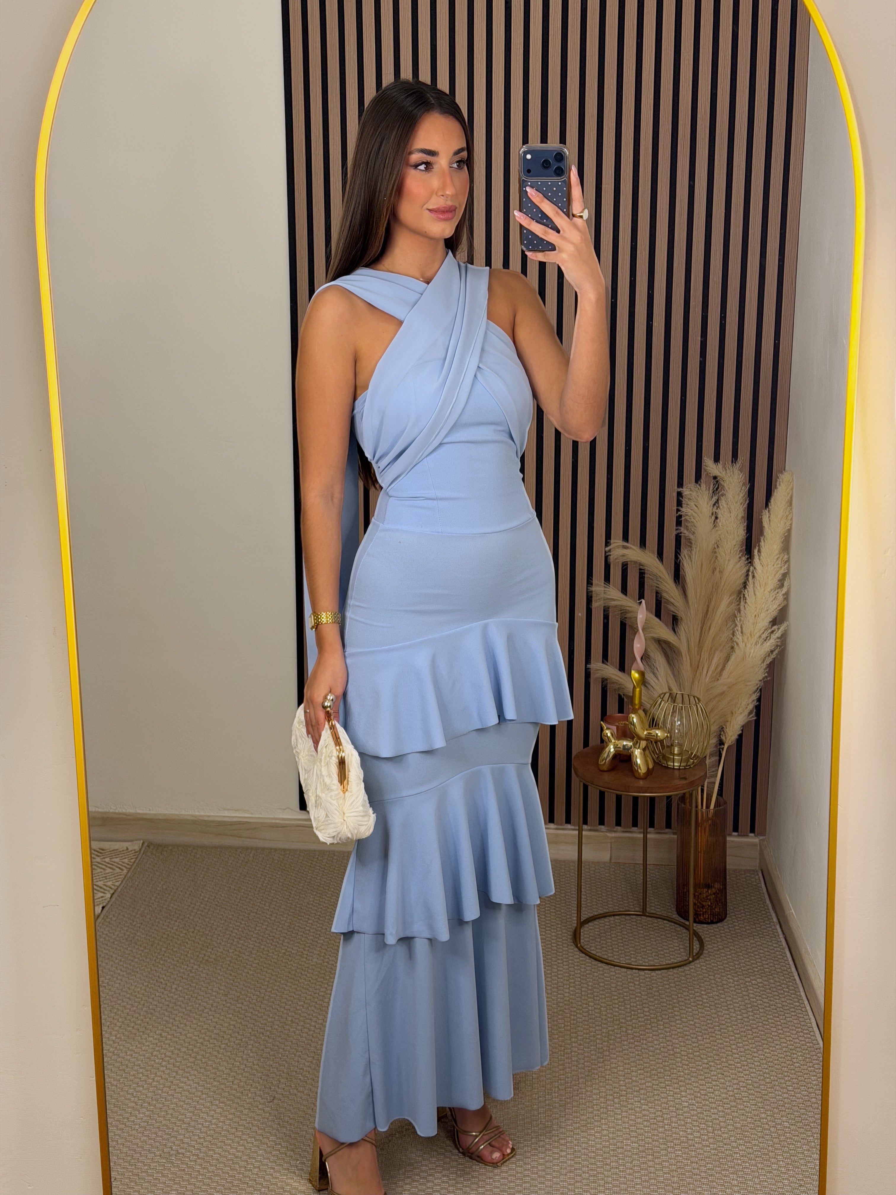 VESTIDO LALA CELESTE