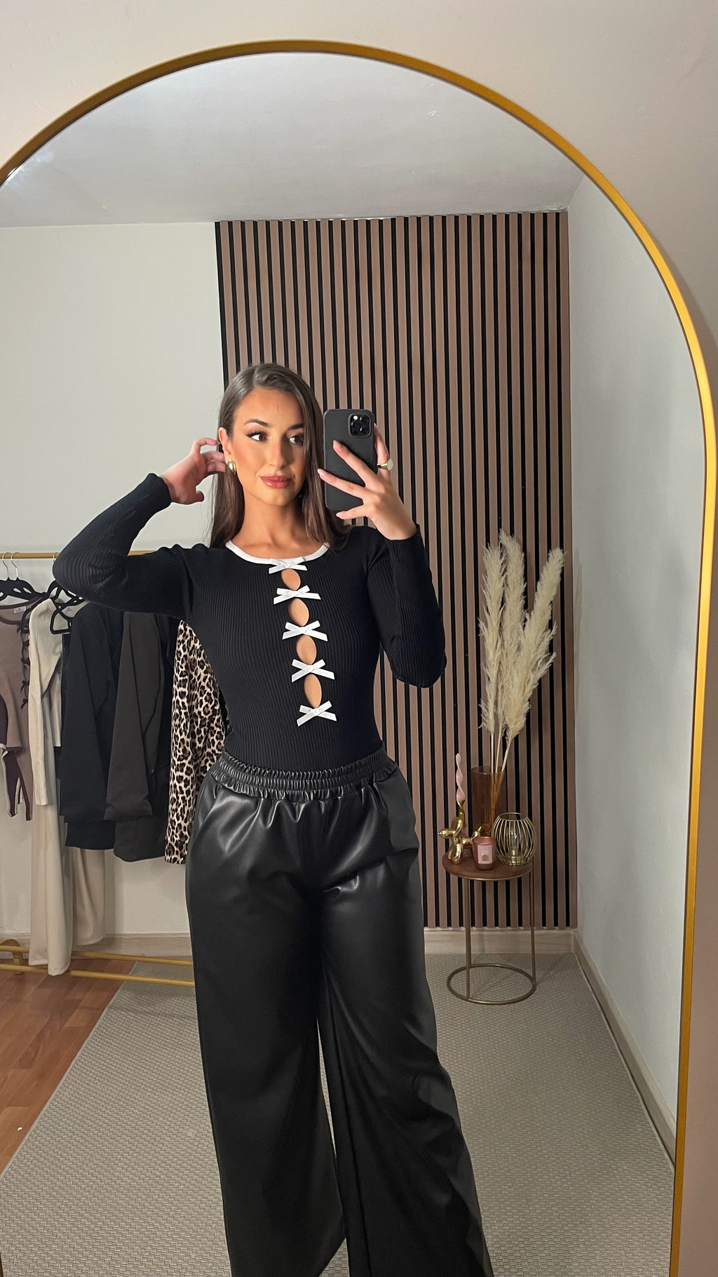 PANTALÓN POLIPIEL NEGRO