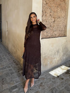 VESTIDO SILVIA MARRÓN