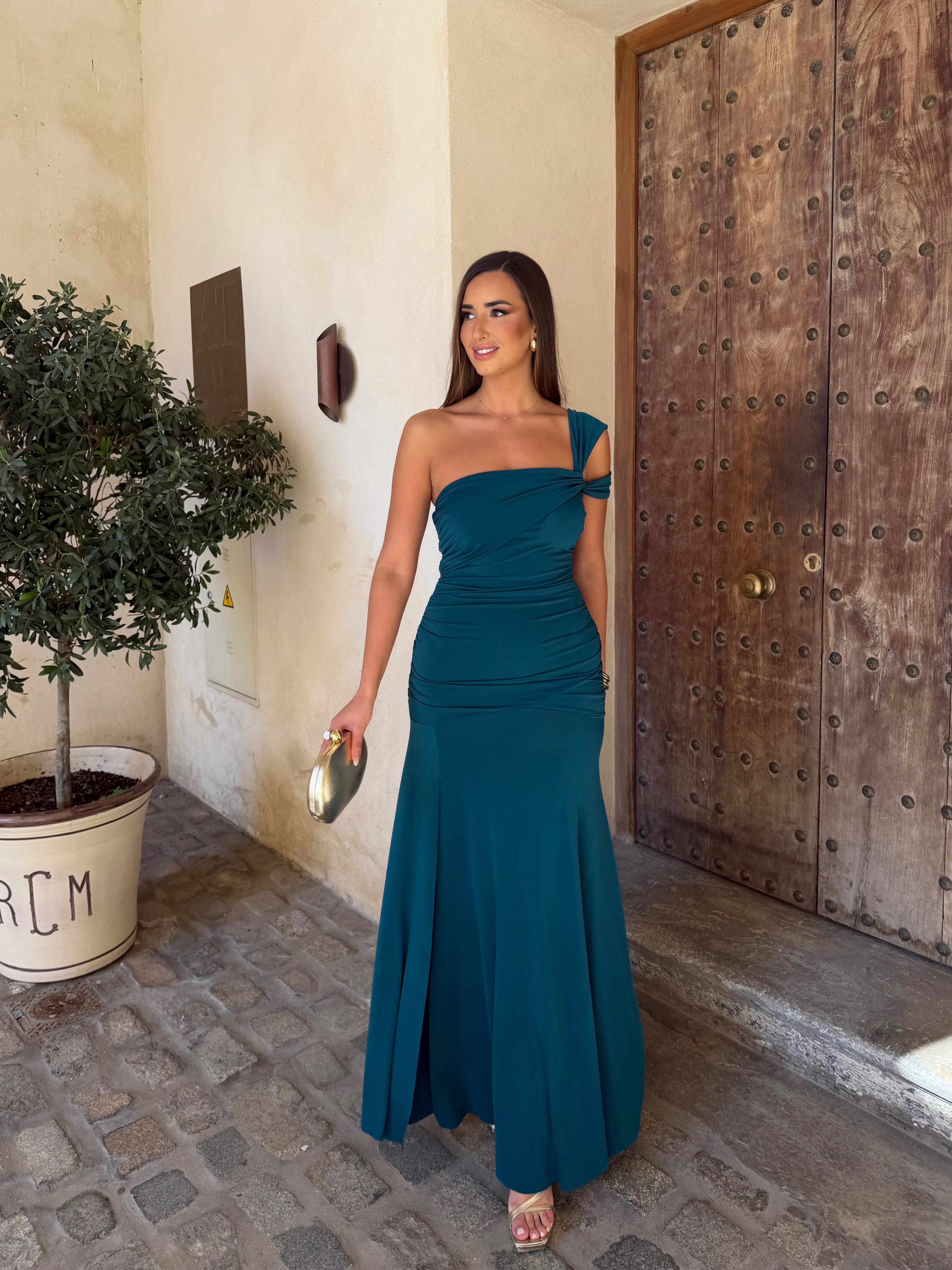 VESTIDO CANDELA PETRÓLEO