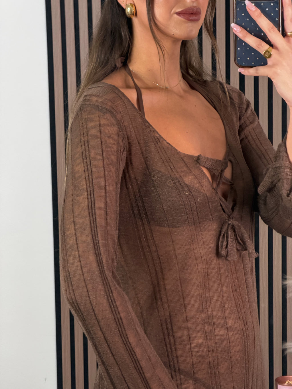 VESTIDO PLAYA CHOCOLATE