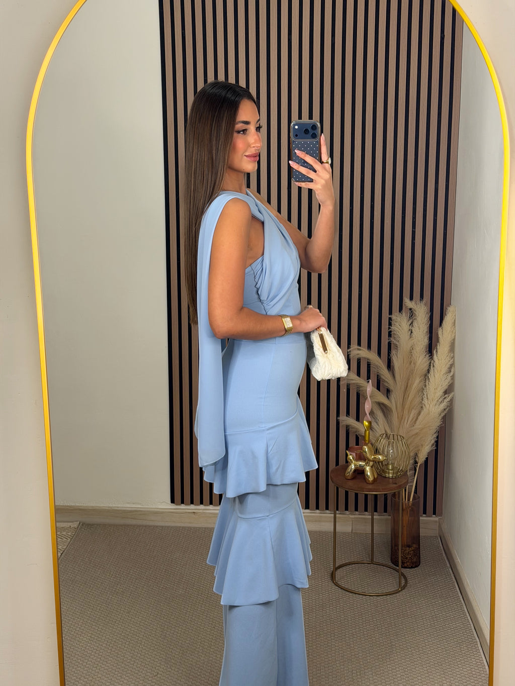 VESTIDO LALA CELESTE