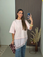 CAMISETA AURE ROSA