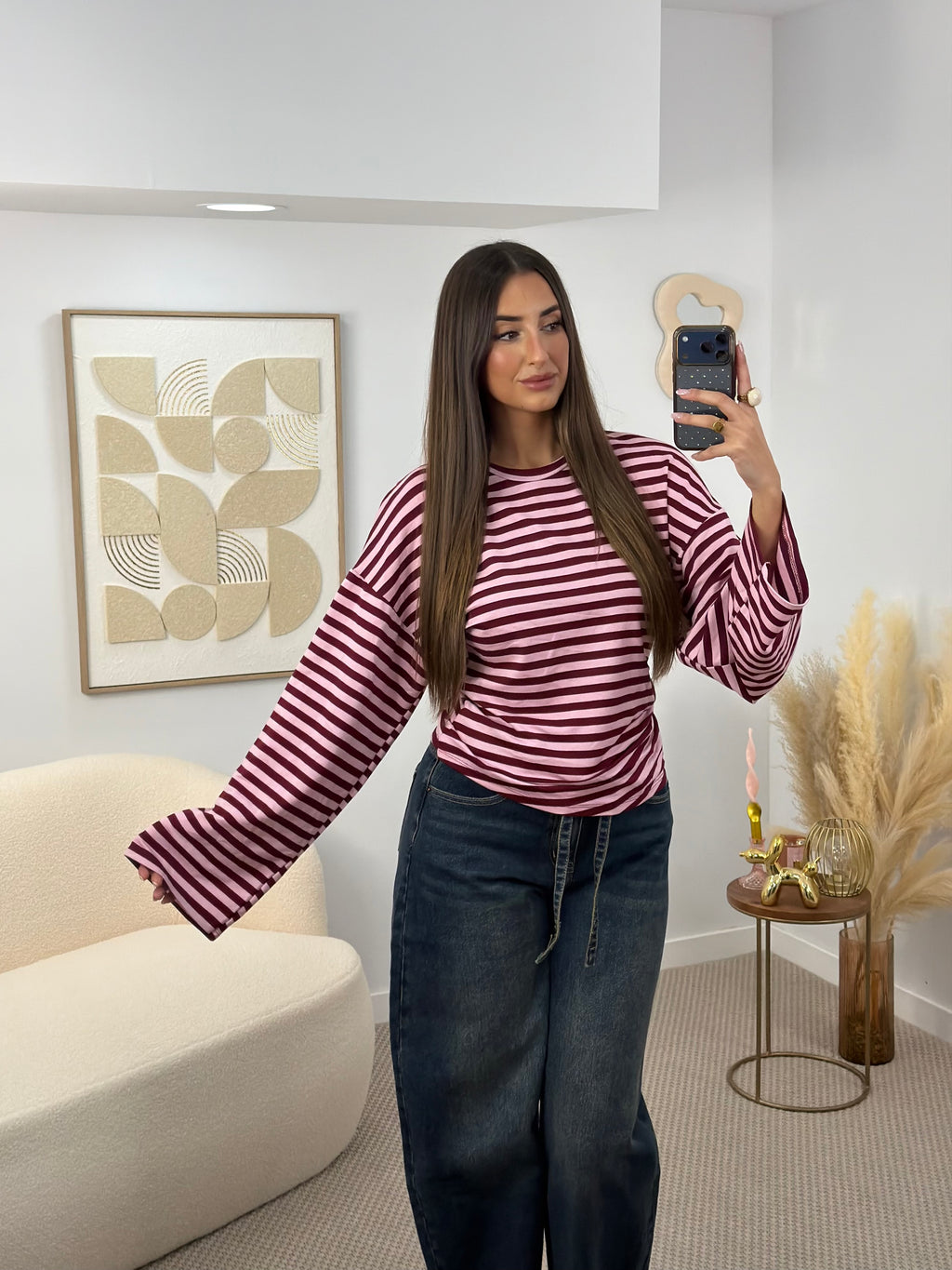 CAMISETA LINSA BURDEOS