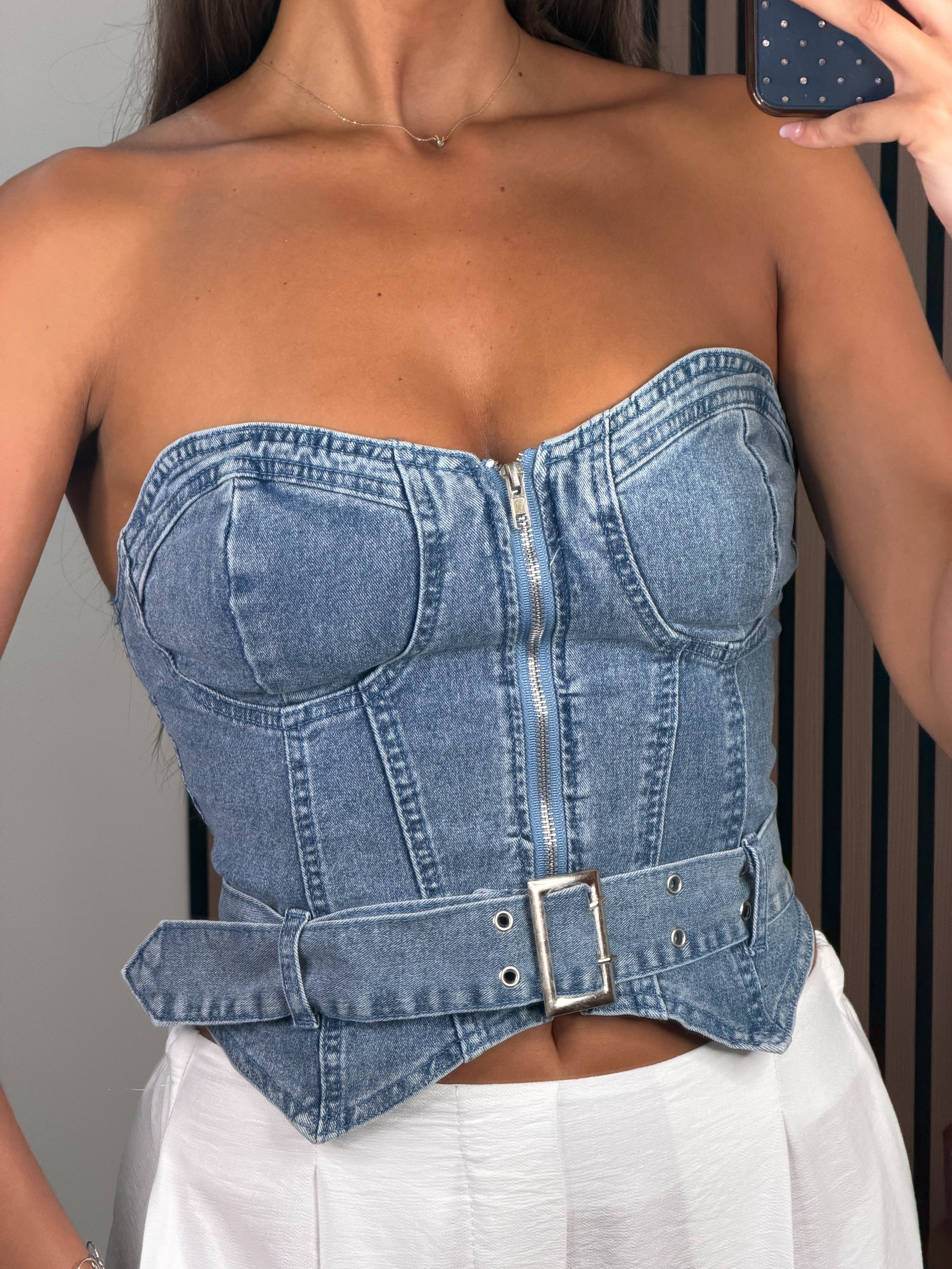 CORSET DENIM