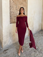 VESTIDO DIDO VINO