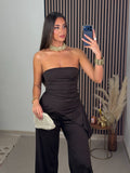 CONJUNTO MARGARITA MARRÓN