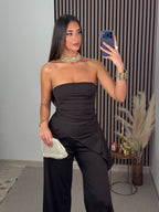 CONJUNTO MARGARITA MARRÓN