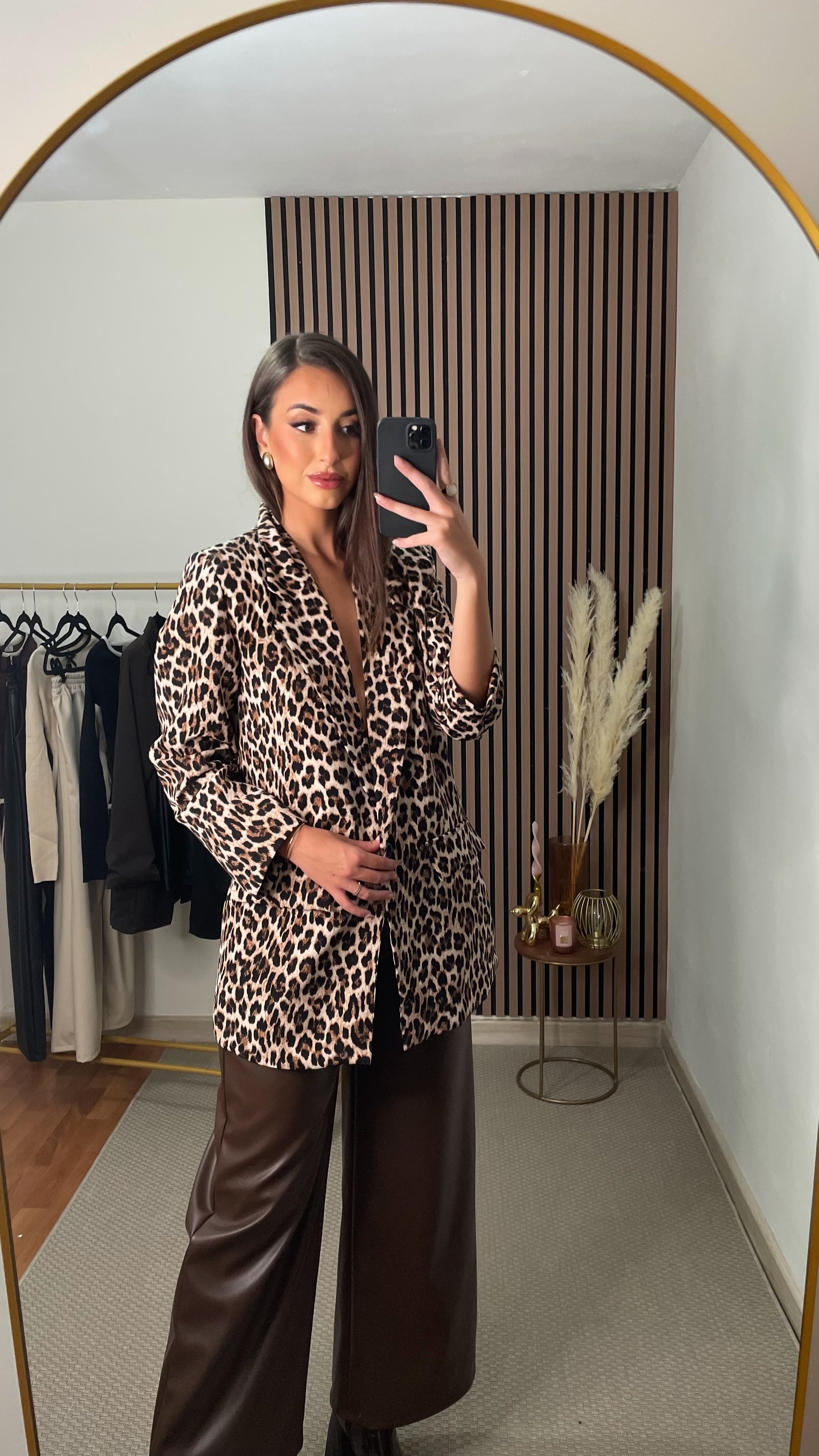 BLAZER OVERSIZE ANIMALPRINT