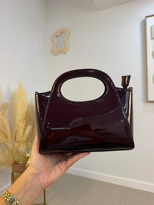 BOLSO GLOSSY BURDEOS