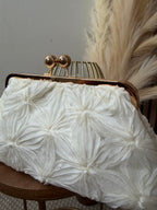 BOLSO GASA FLOR BLANCO