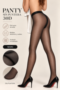 PANTY SIN PUNTERA NEGRO 30D