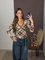 TOP MANDI MARRÓN