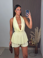 VESTIDO|MONO ROTO AMARILLO