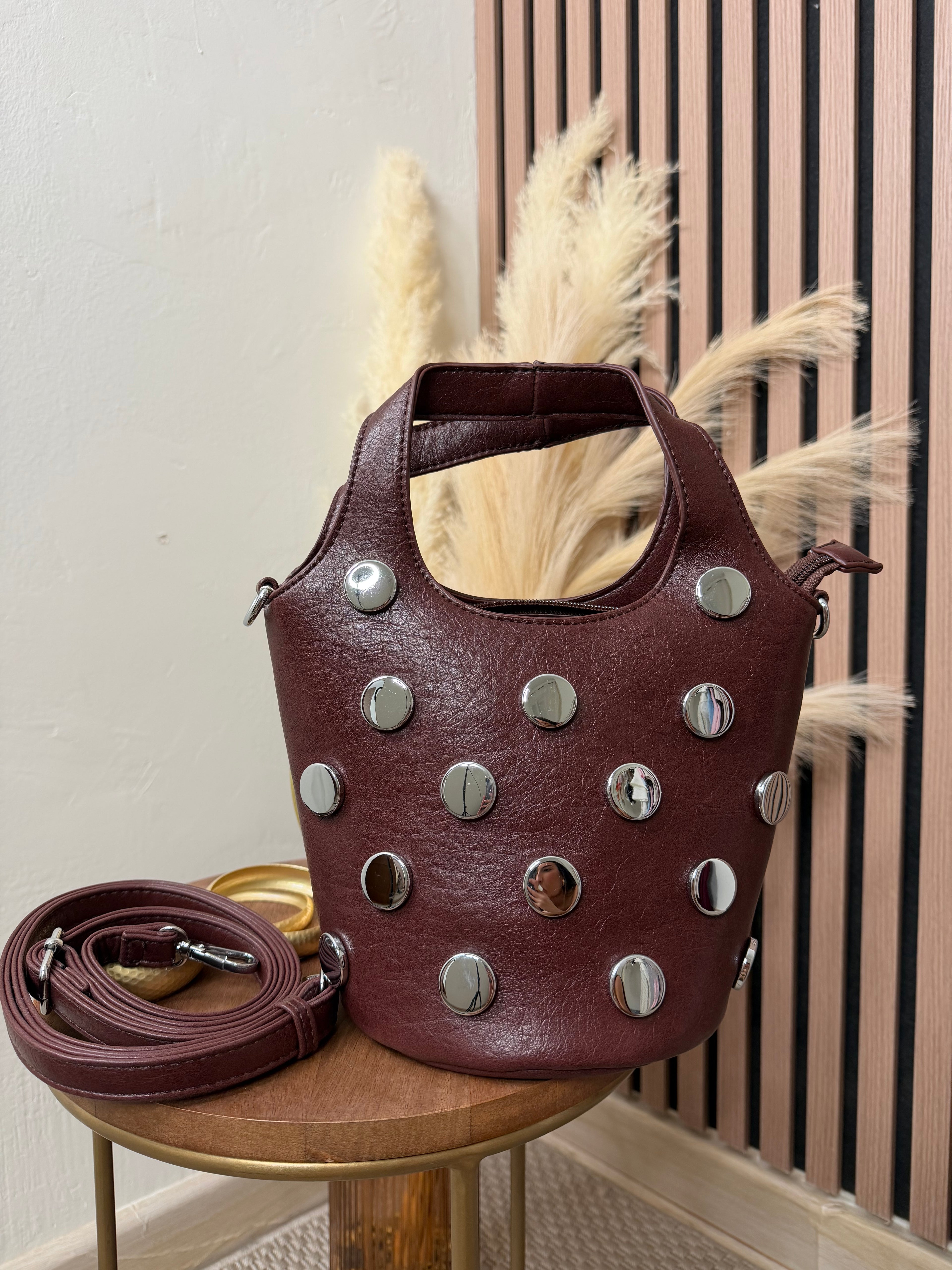BOLSO CUBO MARRÓN