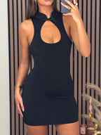 VESTIDO CHINOIS NEGRO