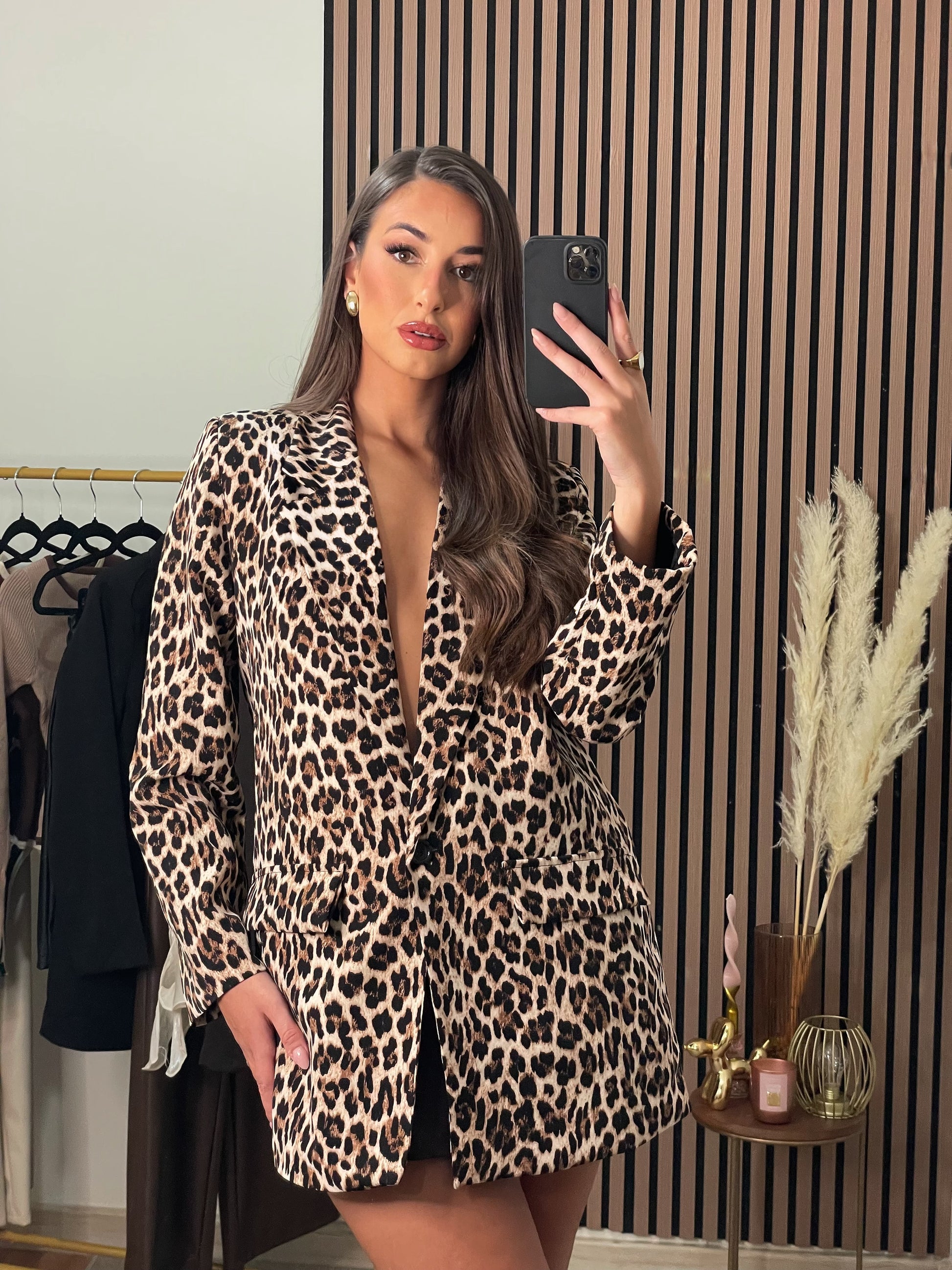 BLAZER OVERSIZE ANIMALPRINT