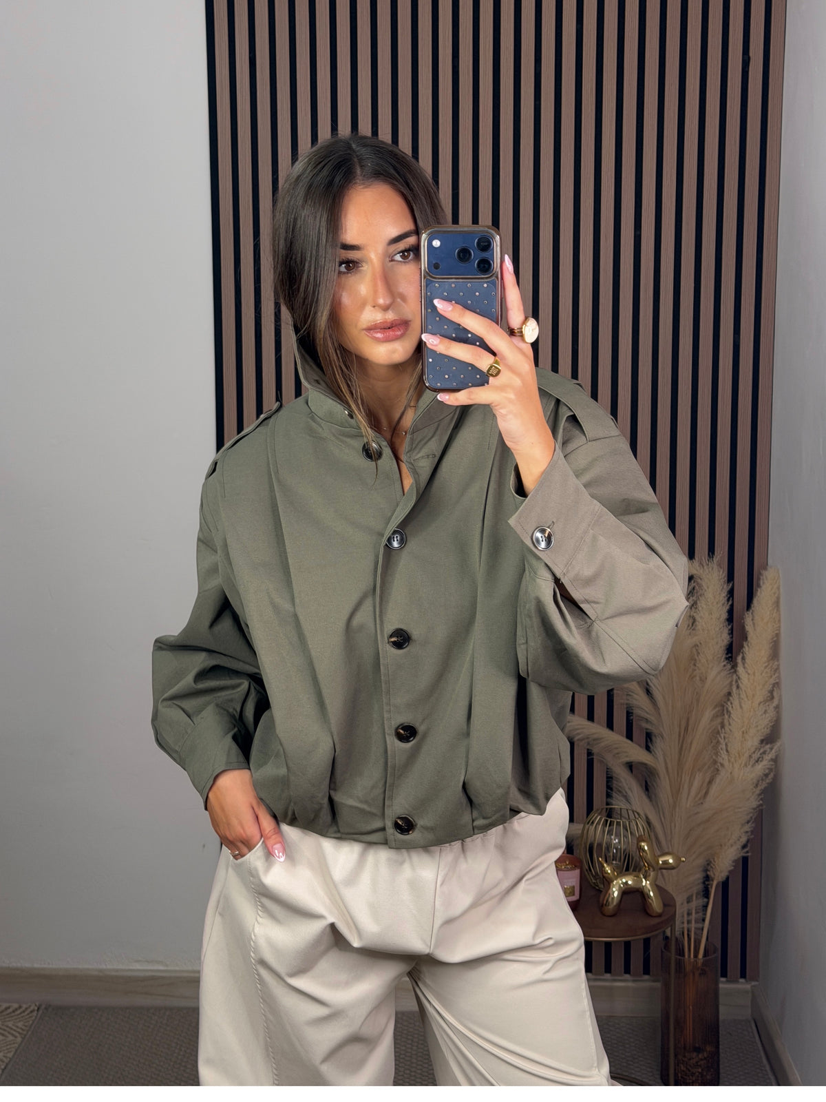 BOMBER GABARDINA MILITAR
