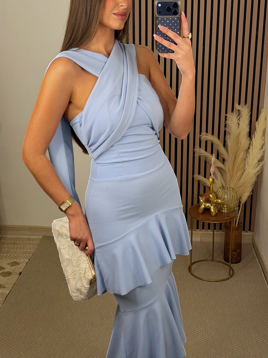 VESTIDO LALA CELESTE