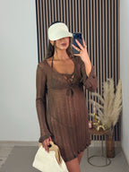 VESTIDO PLAYA CHOCOLATE