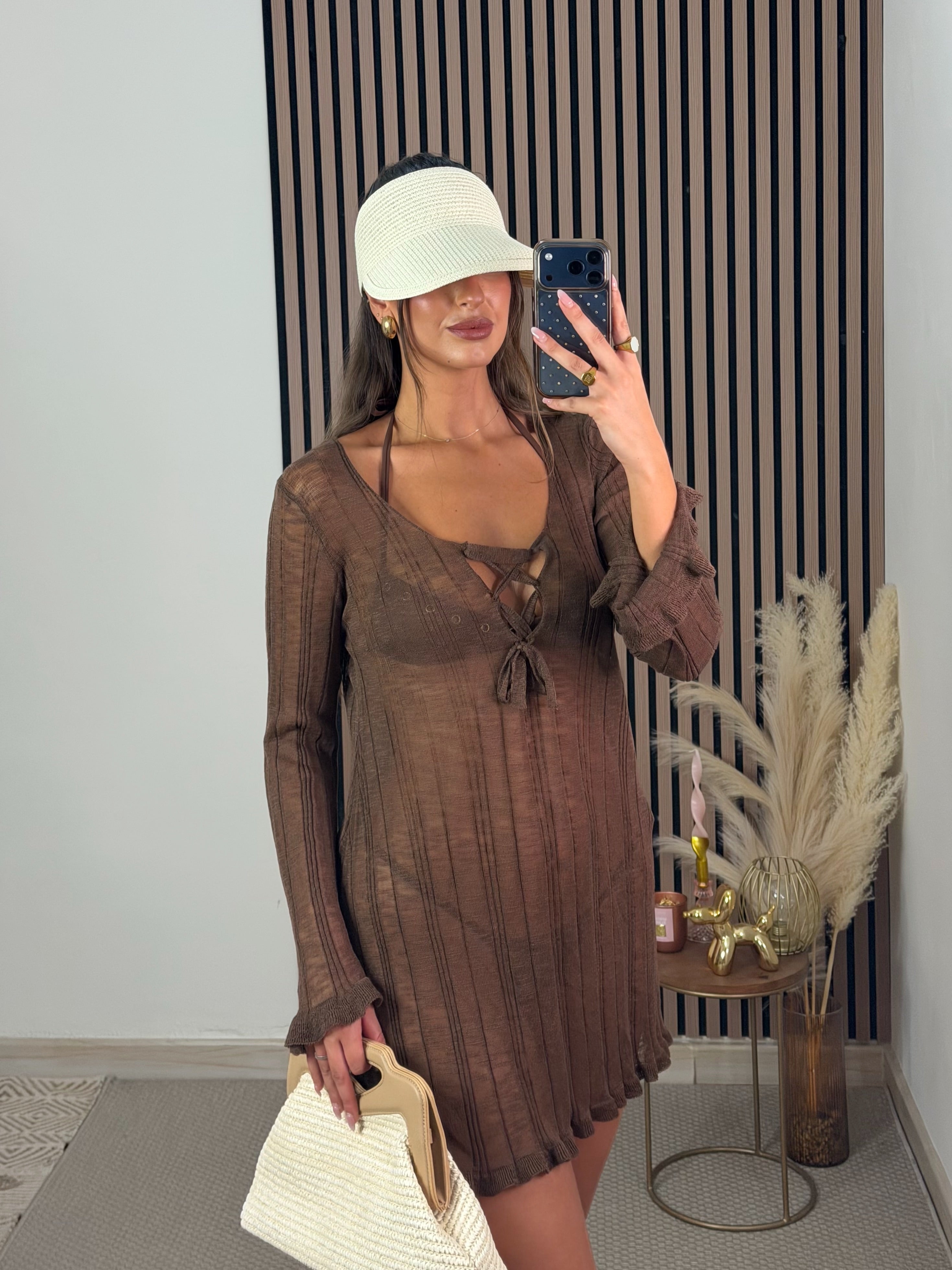 VESTIDO PLAYA CHOCOLATE