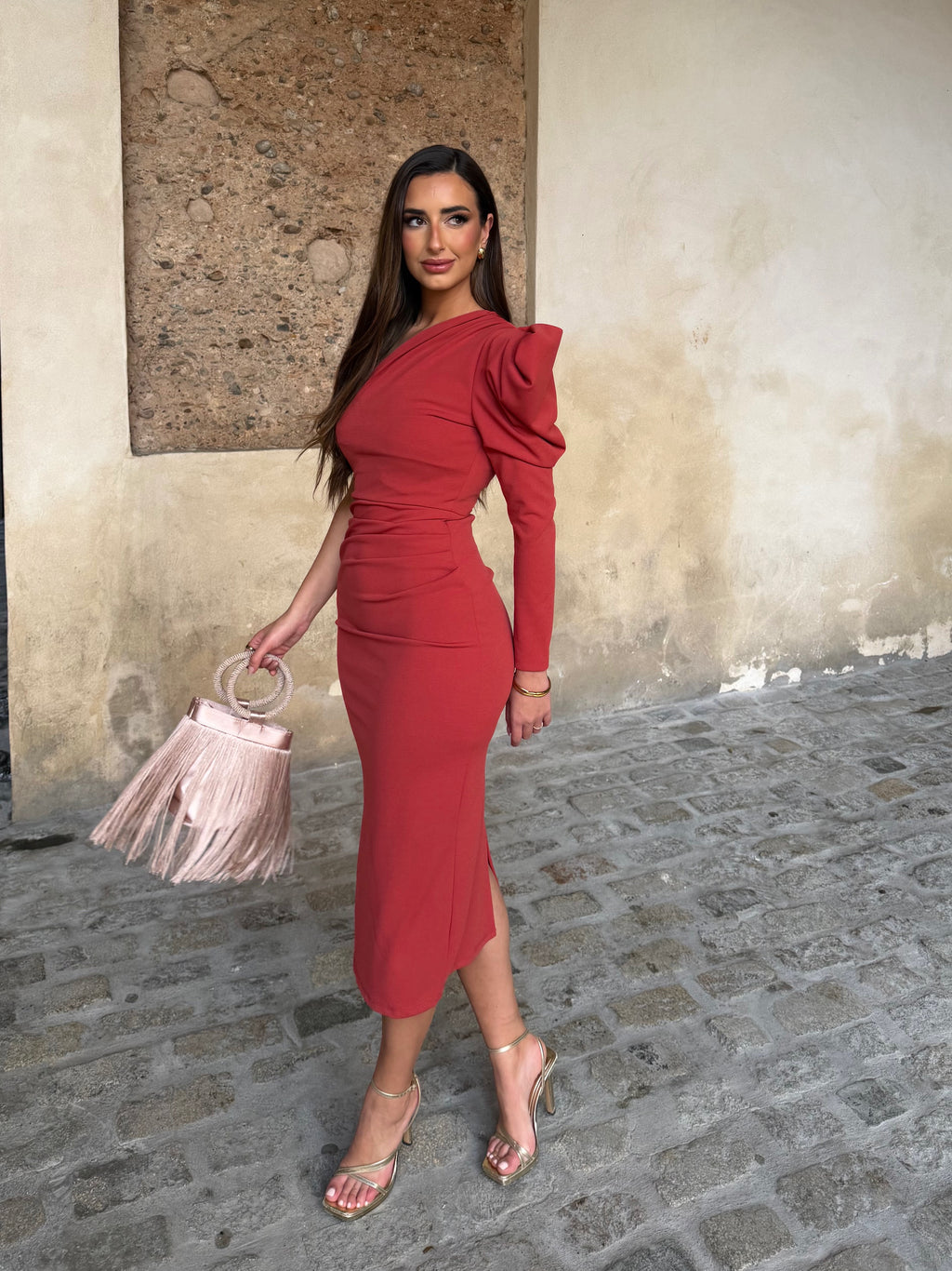VESTIDO CORAL