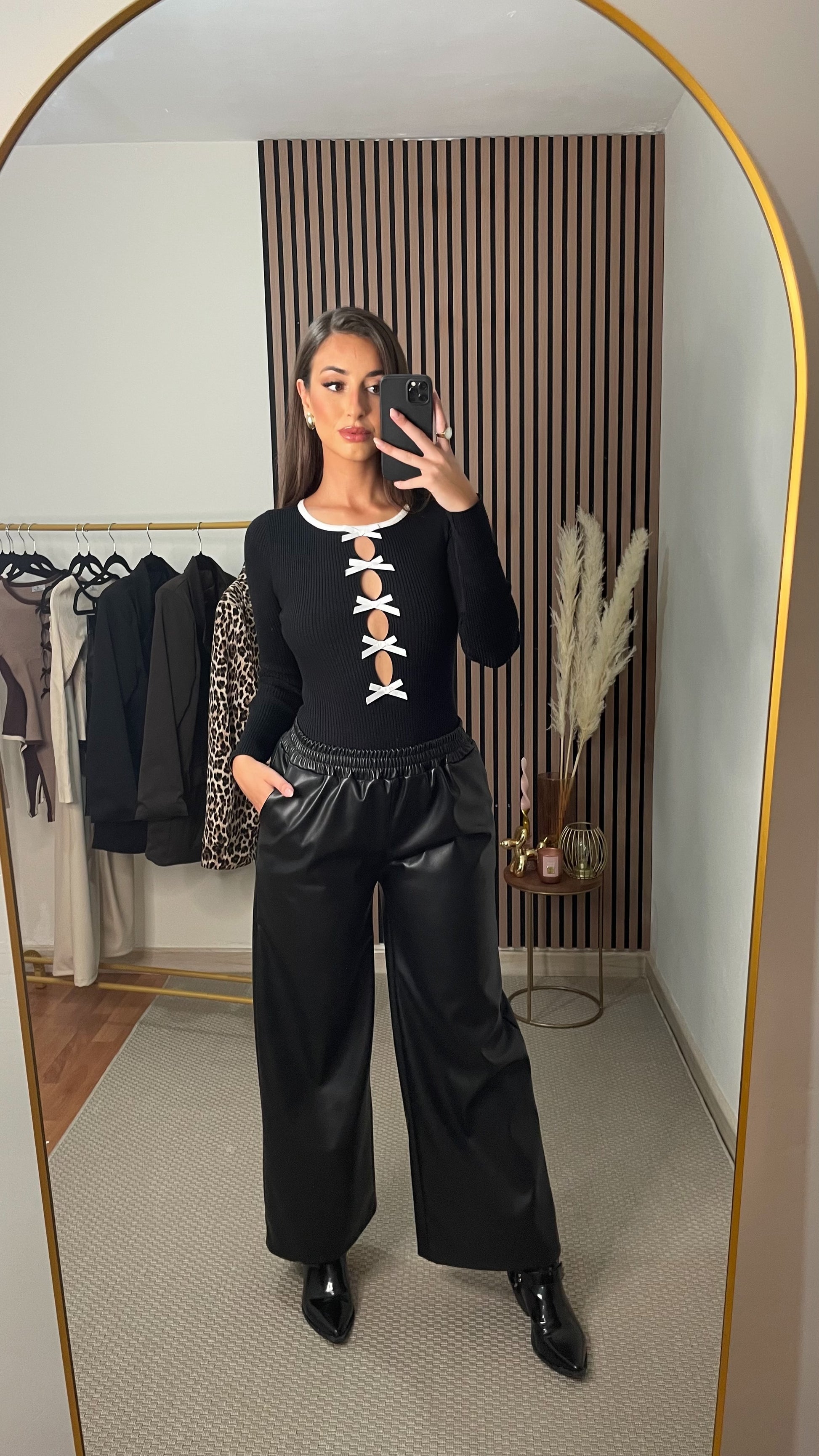 PANTALÓN POLIPIEL NEGRO