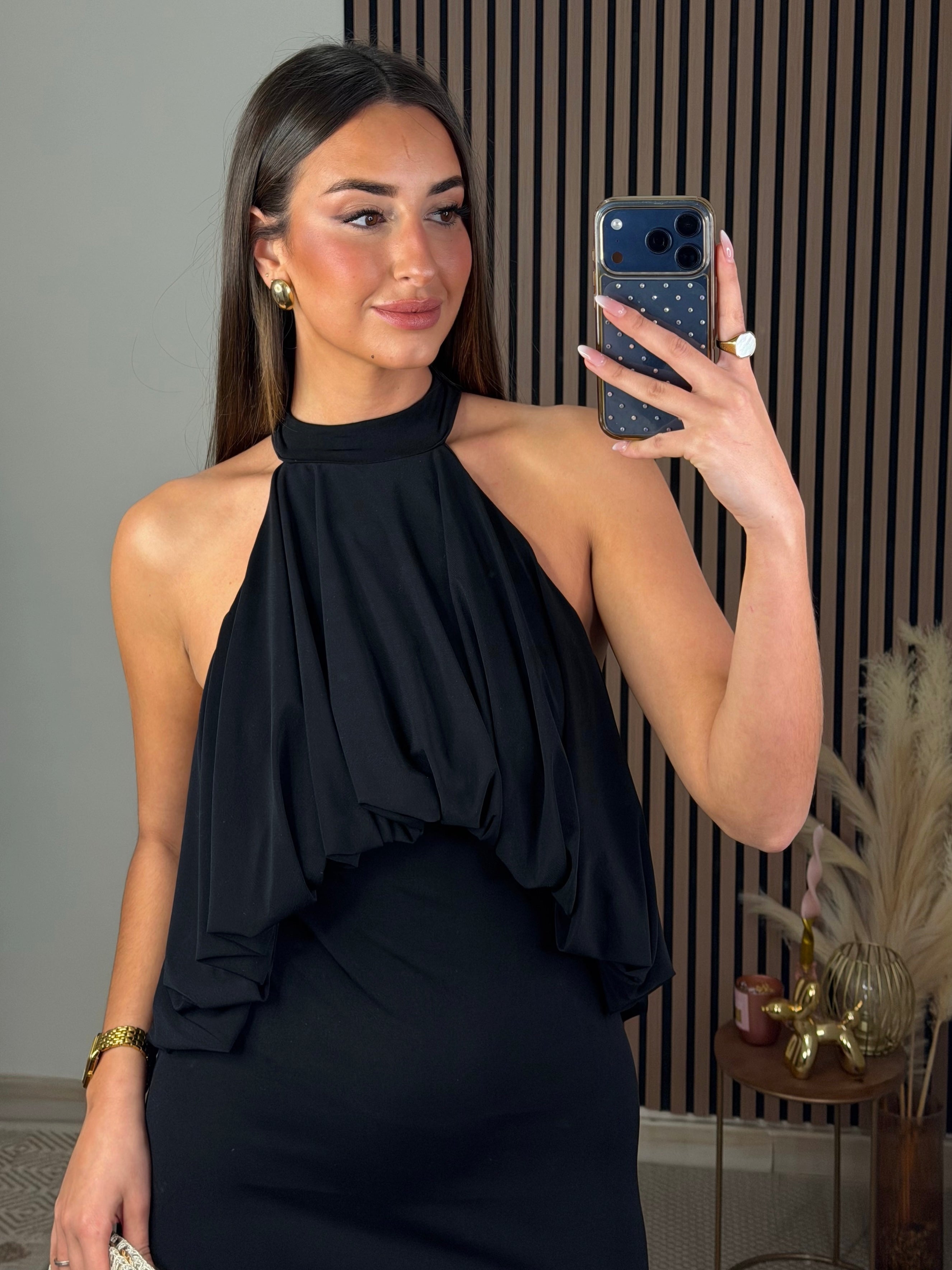 VESTIDO ROSA NEGRO