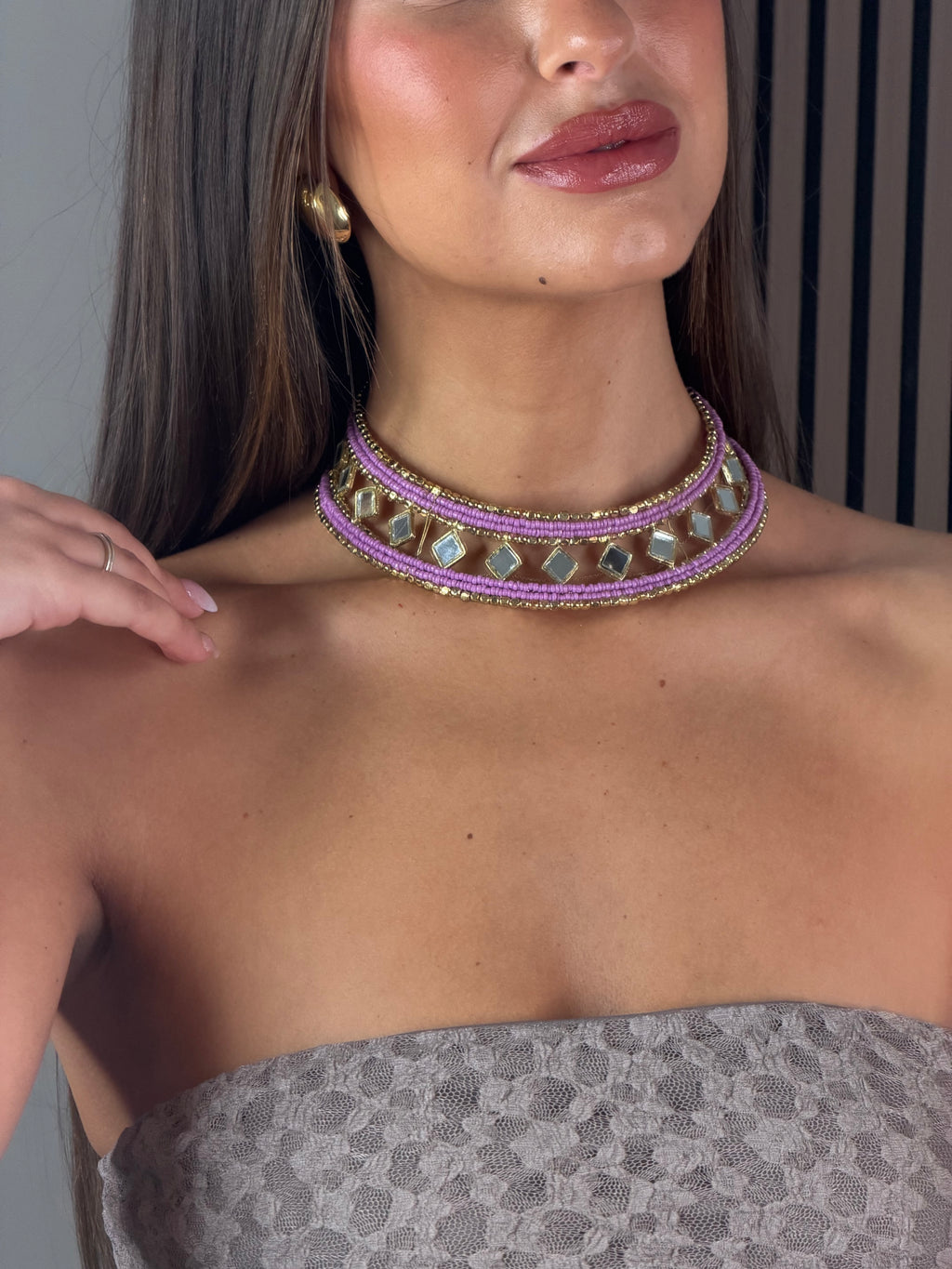 CHOKER ECLIPSE LILA