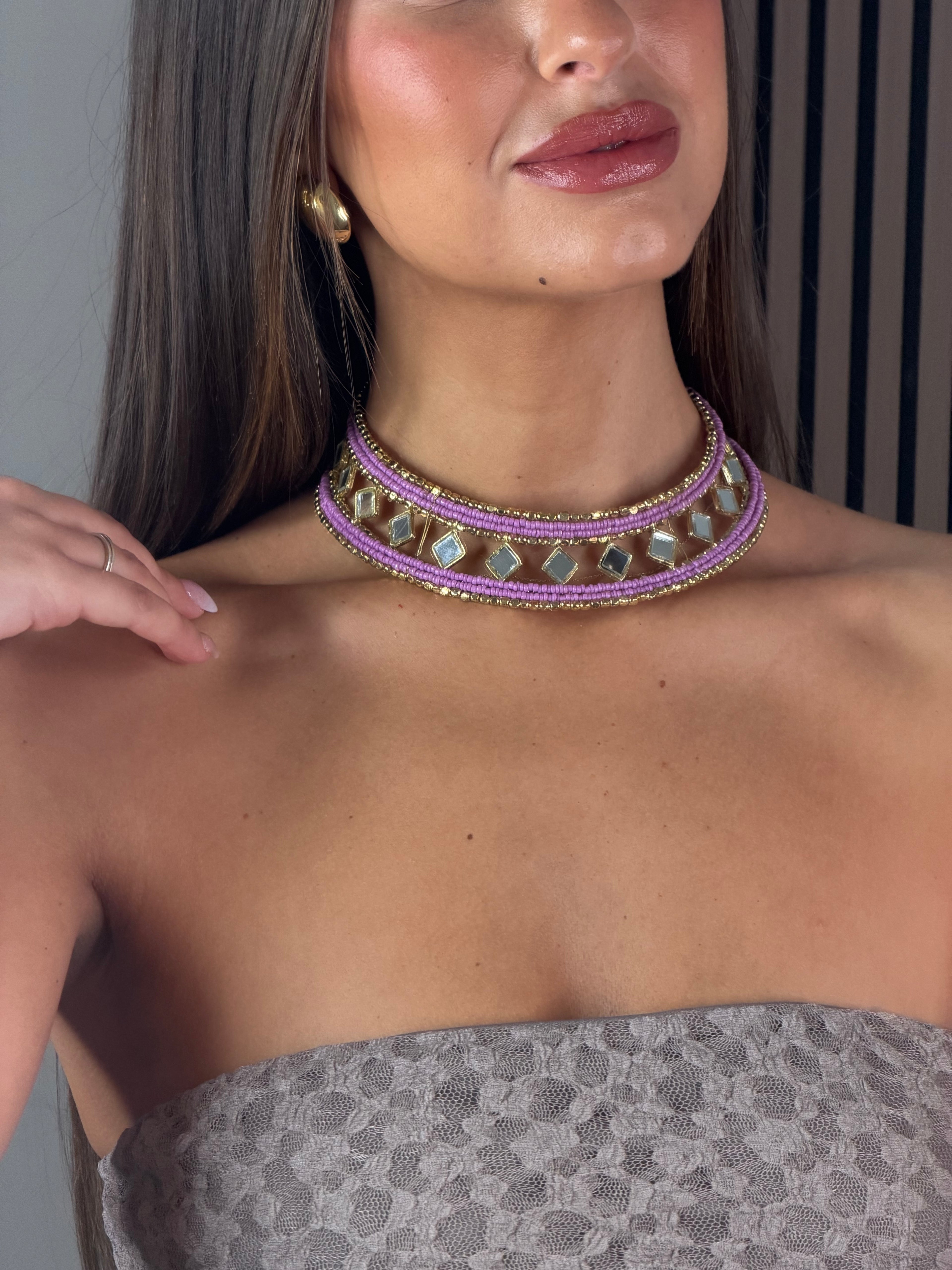 CHOKER ECLIPSE LILA