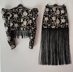 CONJUNTO CANASTA VERANO BORDADO NEGRO