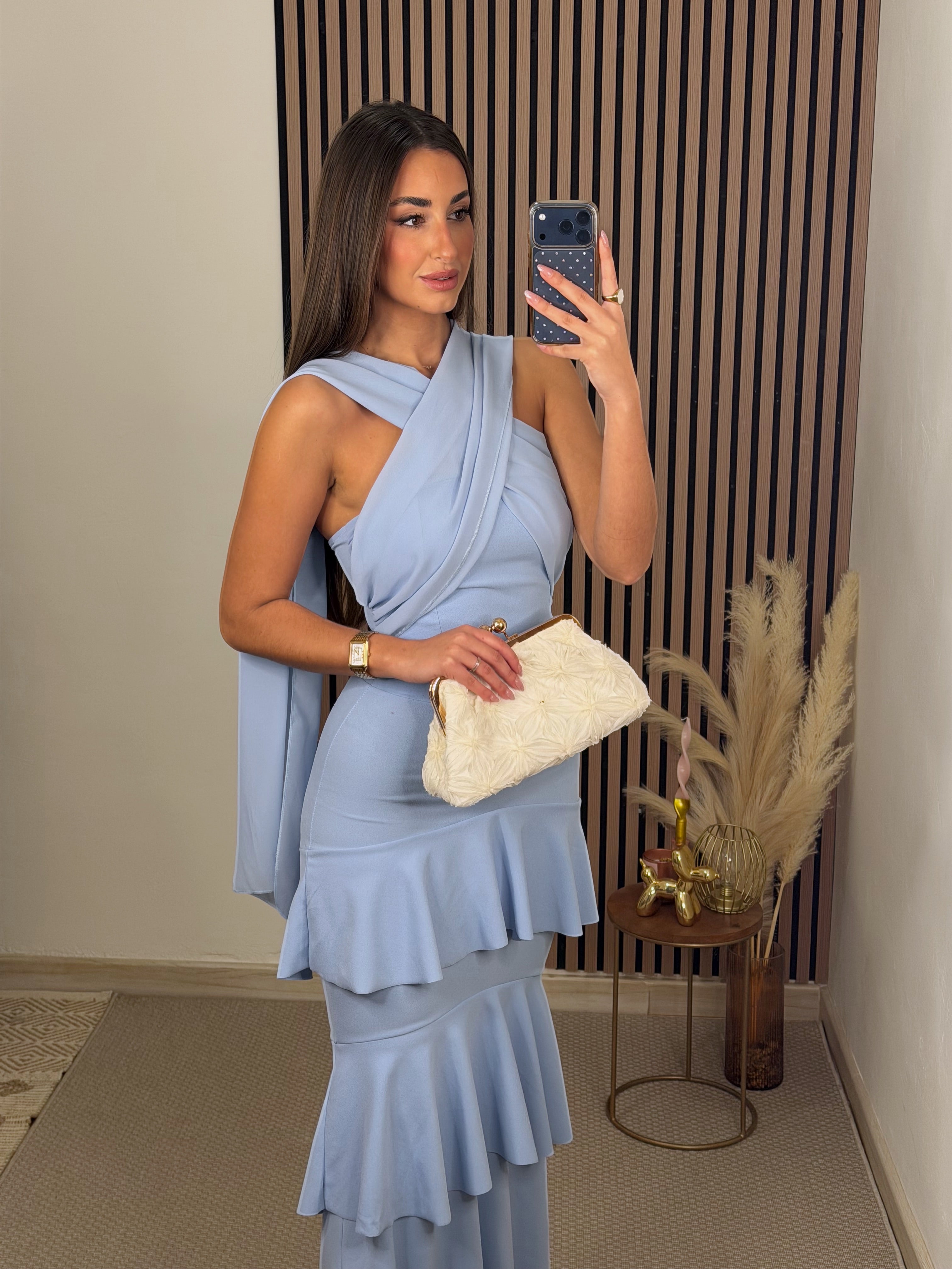 VESTIDO LALA CELESTE