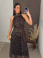 VESTIDO CLAVELLINA MARRÓN