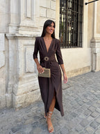 VESTIDO ATENEA MARRÓN