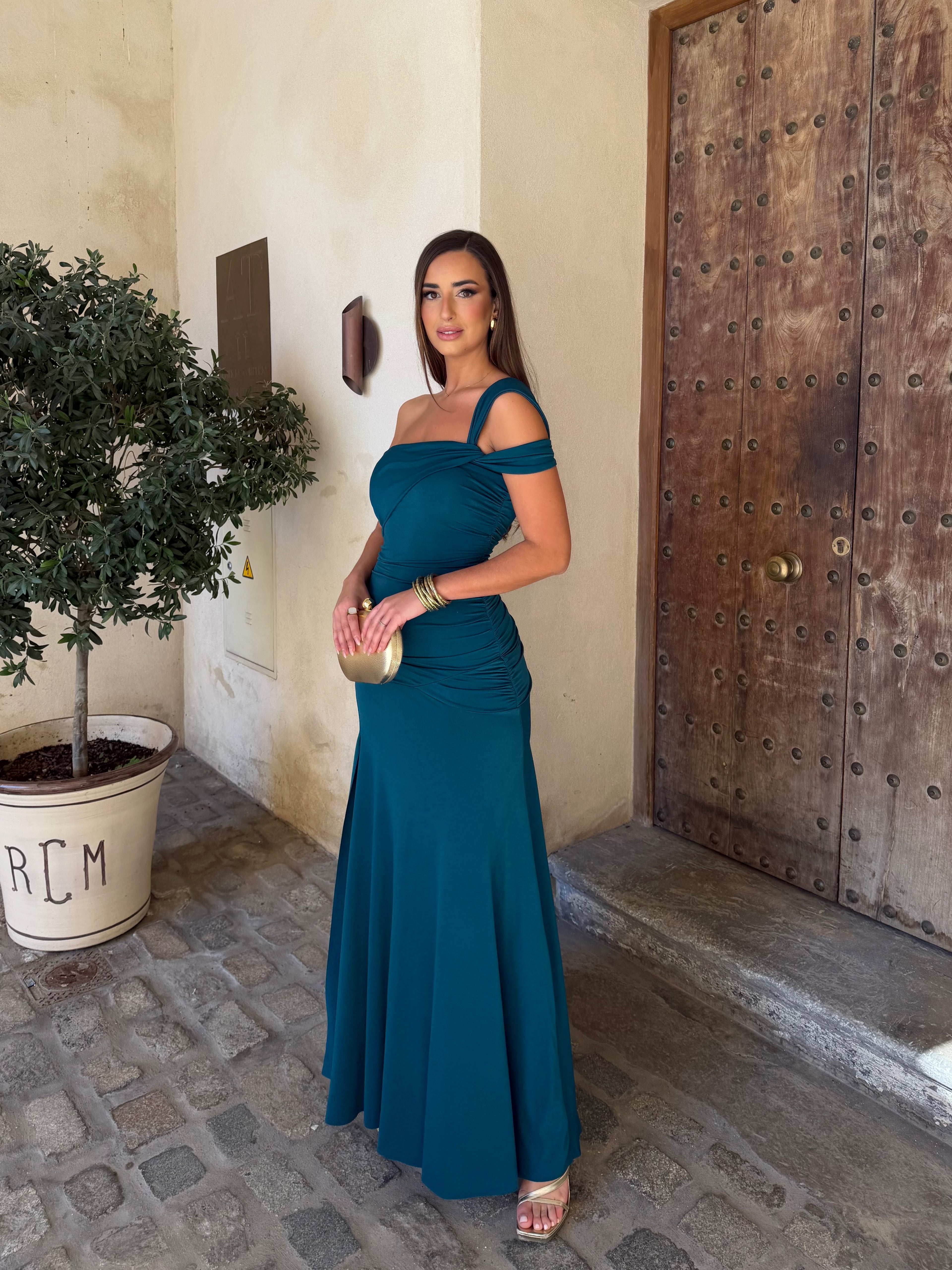 VESTIDO CANDELA PETRÓLEO