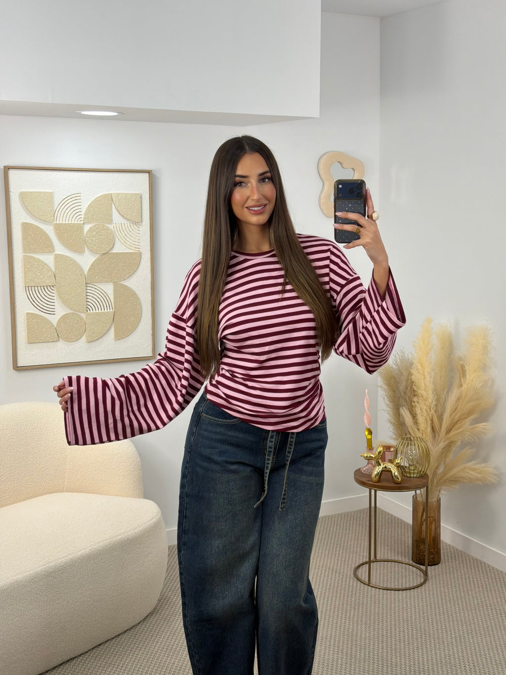 CAMISETA LINSA BURDEOS