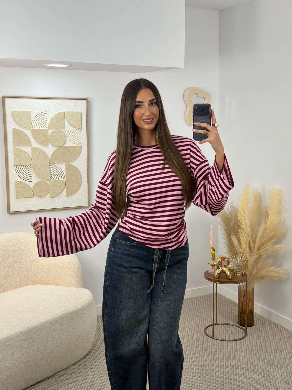 CAMISETA LINSA BURDEOS